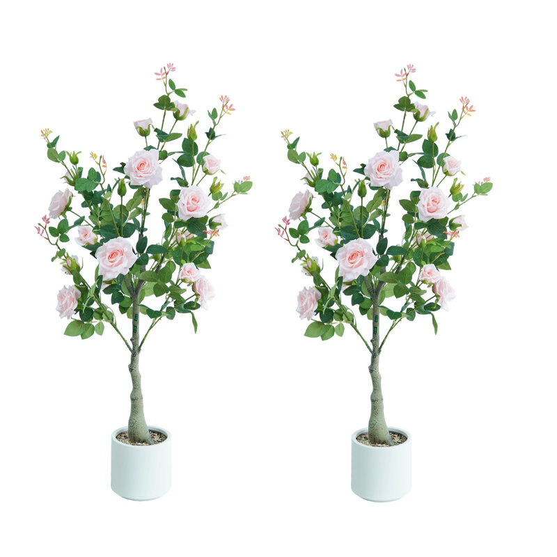 120 cm H Faux Plant, Pink