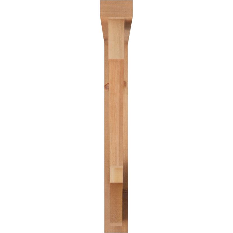 Support de bloc Balboa avec entretoise décalée, 34 x 34, Cèdre rouge occidental de l 4 po (scié brut)