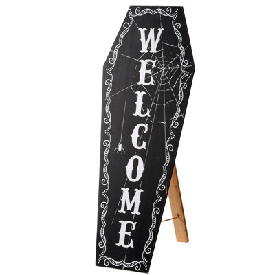 28" Halloween Welcome Standup Sign