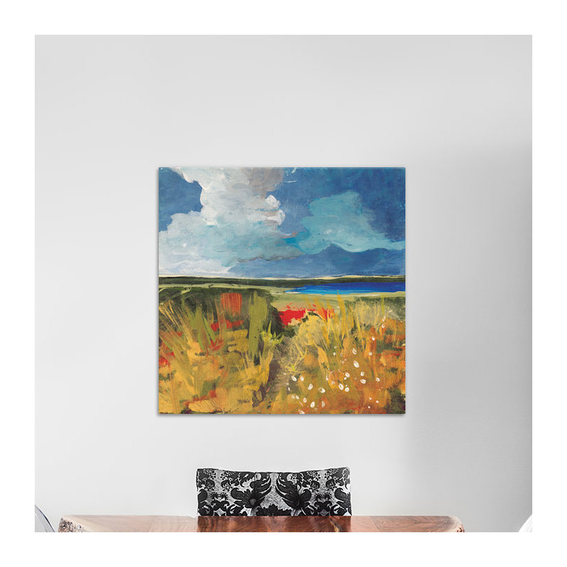 Modern & Contemporary, 12" H x 12" W x 1.5" D, Wrapped Canvas