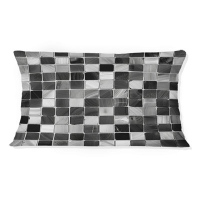 Coussin lombaire noir Mid-Century III