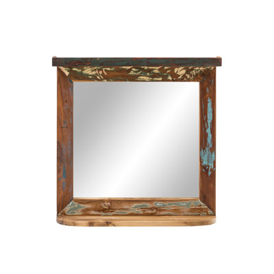Acotas Wood Flat Wall Mirror