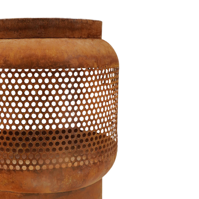 Tall Buttermere Basket Fire Pit, Rust