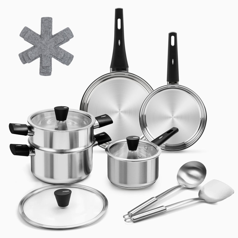 14 - Piece Stainless Steel Cookware Set
