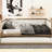 Full Size Upholstered Daybed with Trundle and Nailhead Decoration, Wood Color