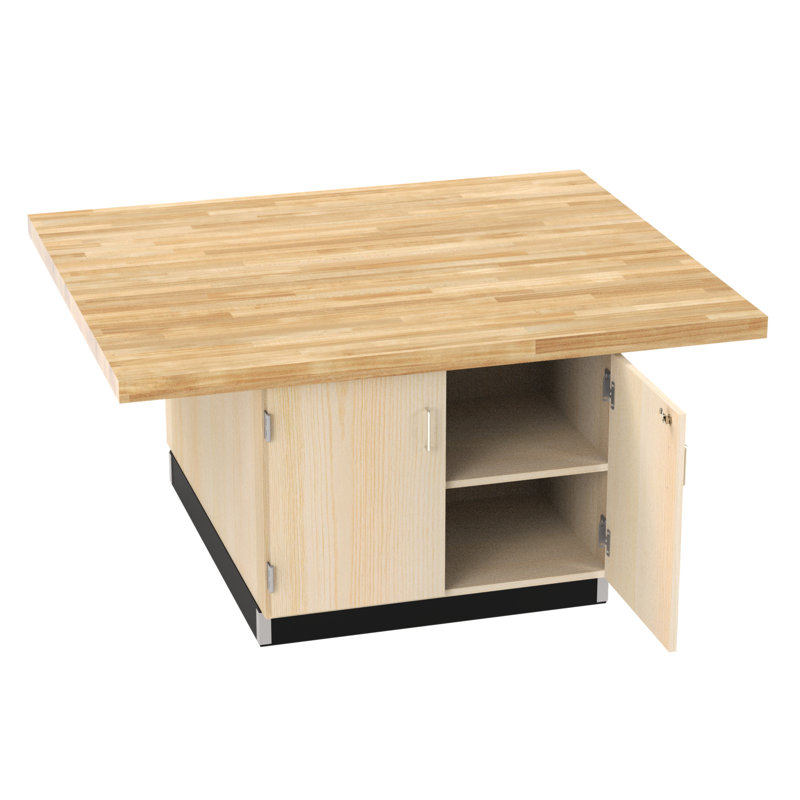 4 postes de travail, H 31,25 po x l 64 po x P 54 po, 0