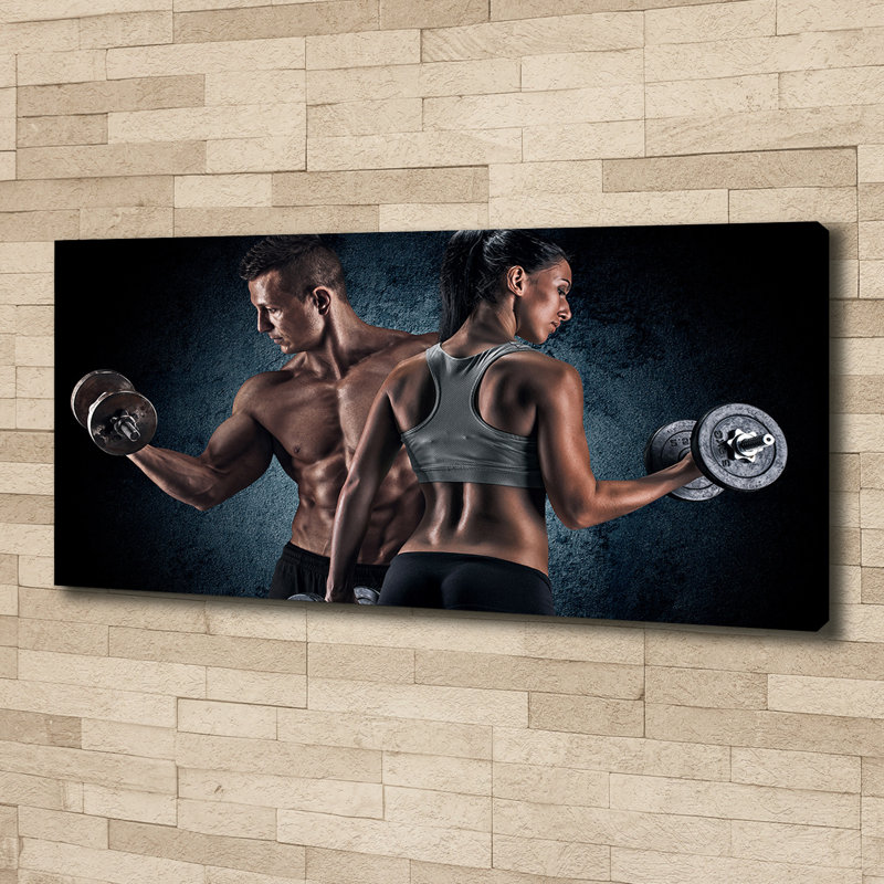 Muscle Building - No Frame Print on Canvas