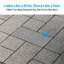 Pavé lumineux en pierre 4x8", éclairage DEL basse tension pour allée et terrasse, gris pâle-122814535