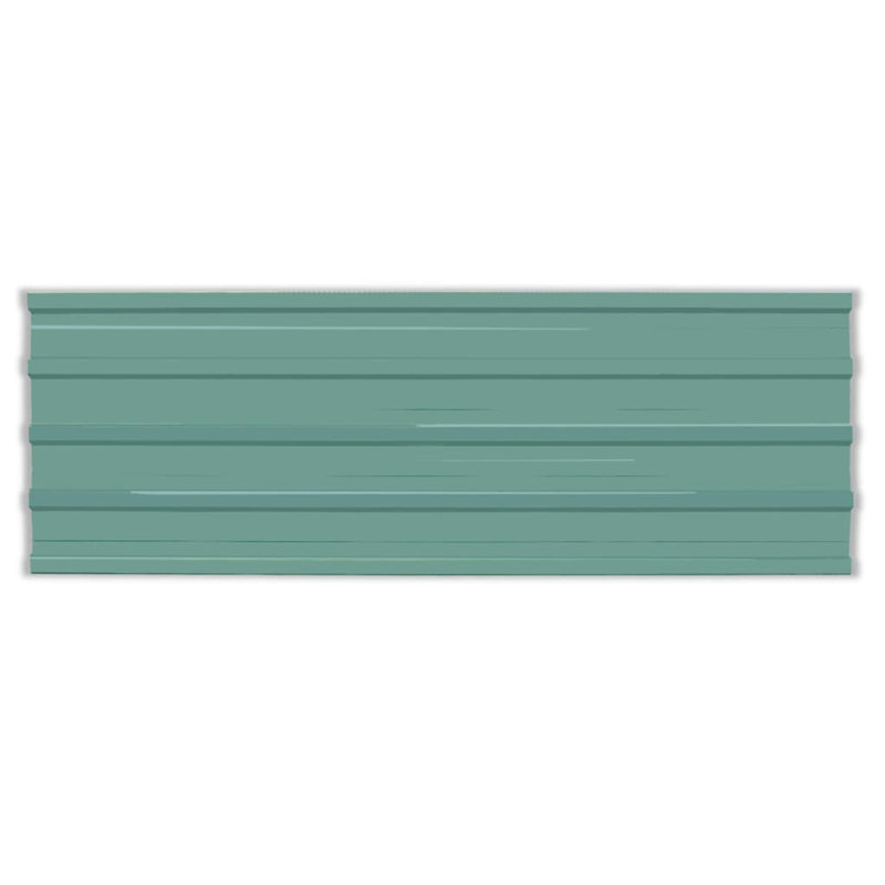 Rampe en acier Chet, Vert