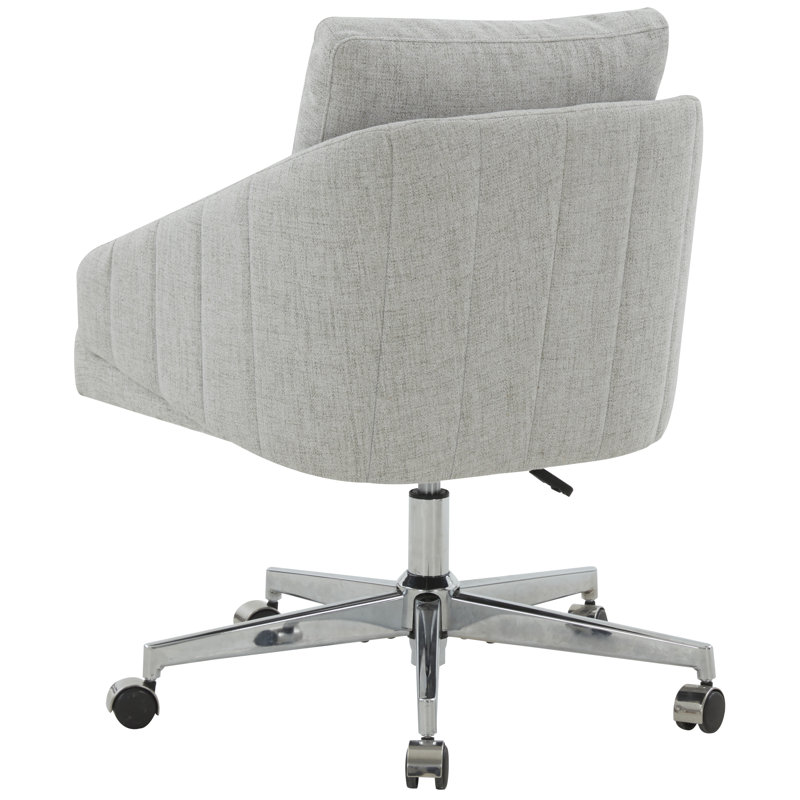 Cathelijn Swivel Task Chair, Light Gray