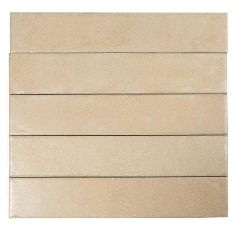 Cadence 3x16 Soft Beige Porcelain Zellige Square Wall and Floor Tile (14.21 sq ft/case) - 44 Pack, Beige