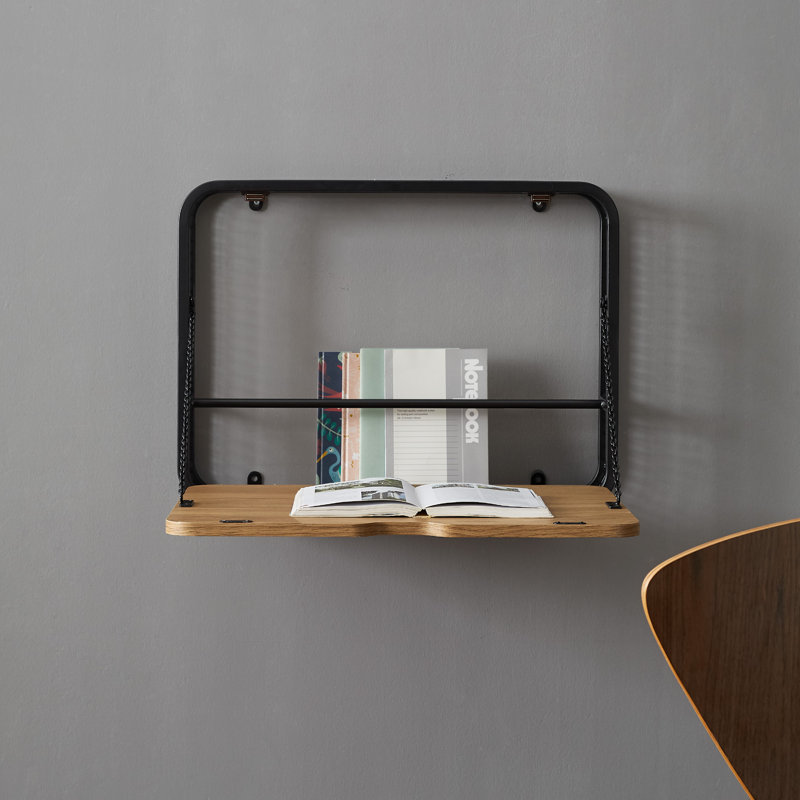 Royston 24" Floating Desk, Black