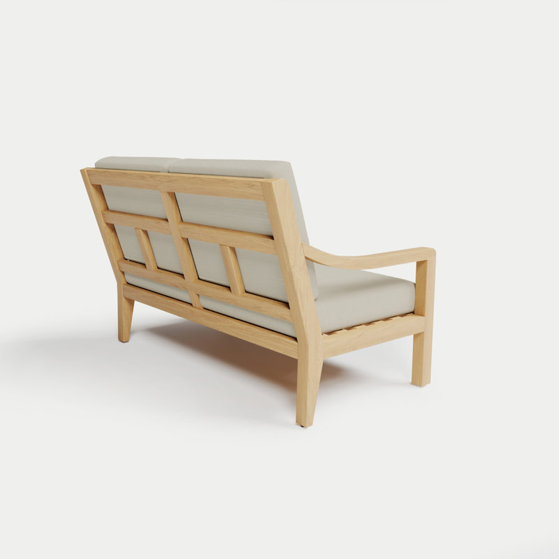 Solerno Heated Loveseat, Eggshell