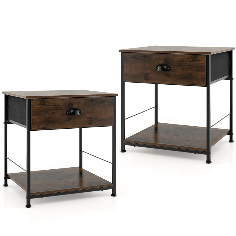 Bankside 48 cm W Bedside Table