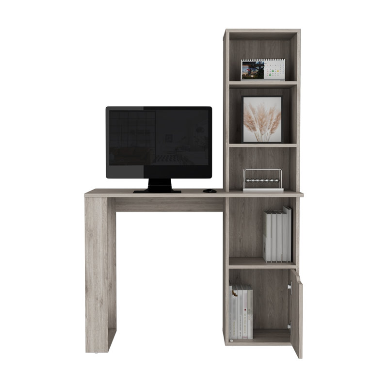 Bureau d'ordinateur avec bibliothèque et armoire Oiwa