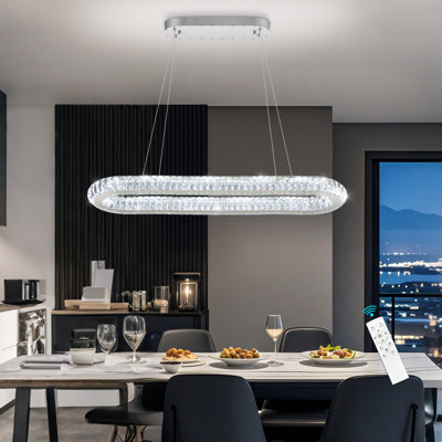 Modern Dining Table Led Chandelier Crystal