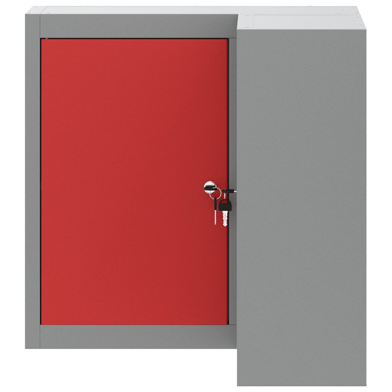 Tool Cabinet Grey, Red Cold-Rolled Steel 55 X 55 X 55 Cm, Red
