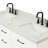 Tidworth Solid Wood Double Bathroom Vanity with 1.5'' Carrara Marble Top-847144940-812777082