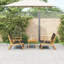 Set Of 3, Teak Look Acacia Rattan, Acacia Wood Medium-1690883526