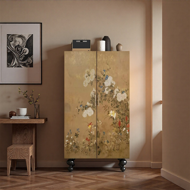 Elegant Wood Two Door Wardrobe