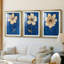 FLORAL Series Lxxvi - Impression sur mesure encadrée de qualité supérieure - 3 pièces-145527860-145527862