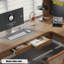 Bureau en bois massif en forme de L brun noisette-757539330-757539328