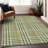 Samira Olive Washable Indoor-Outdoor Rug - -916194896