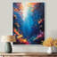 Bleu, orange, corail, poisson clown, vie marine - art mural Coralwall-895977980-993493781
