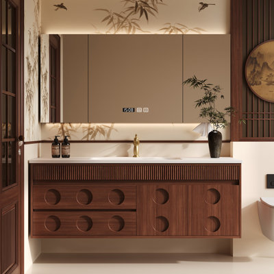 Chinese style simple bathroom cabinet