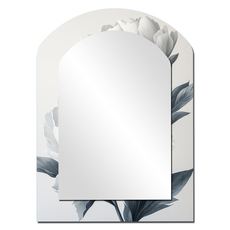 Minimalisme ombragé pivoines fleurs II, 34 po x 25 po