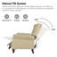 Fauteuil inclinable en cuir véritable manuel standard de 34,5 po de largeur Abruzzino-93363980