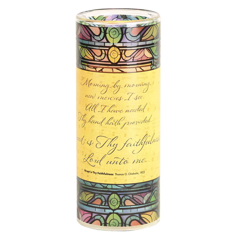 Candleholder Great Is Faithfulness 10H