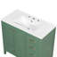 Meuble-lavabo de salle de bain avec lavabo, portes à fermeture douce, 4 tiroirs, structure en bois massif-634915252