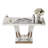 43" Mirrored Glass Console Table Sofa Table