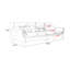Causeuse-coussin modulable noire en cuir véritable-667782785