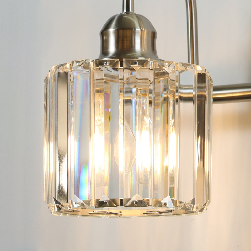 Wilmon Light Metal Dimmable Bathroom Vanity Light, Brushed Nickel, 4