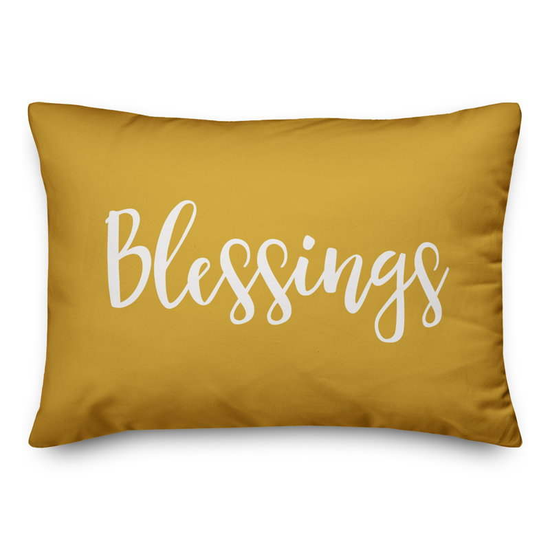 Coussin Blessings, Moutarde