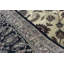 Tapis beige et noir noué à la main de haute qualité