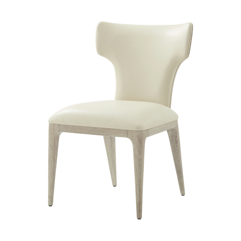 Repose Leather Dining Chair, Gray