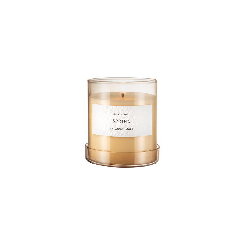 Large Misty Rose Soy Candle with Ylang-Ylang Scent
