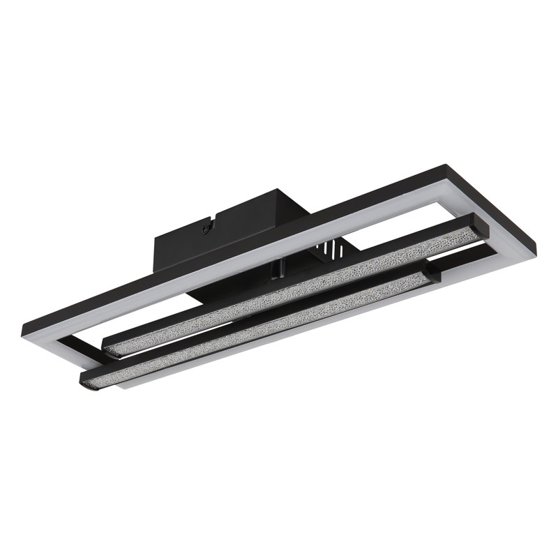 Deaken LED Flush Mount, Matt black