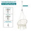 Chaise hamac avec 2 coussins et quincaillerie Macrame