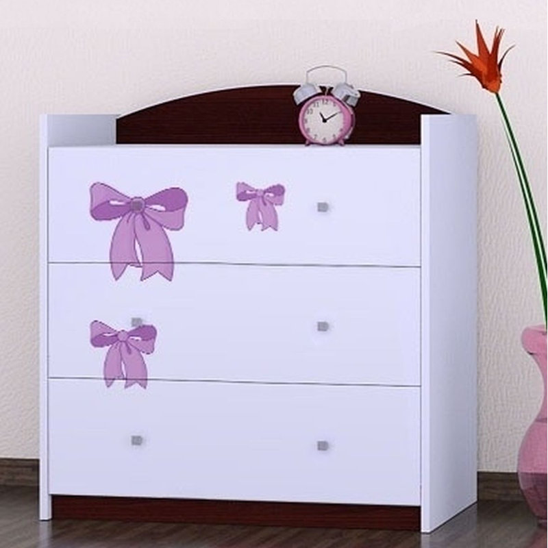 3 Drawer Chest, Dark Brown