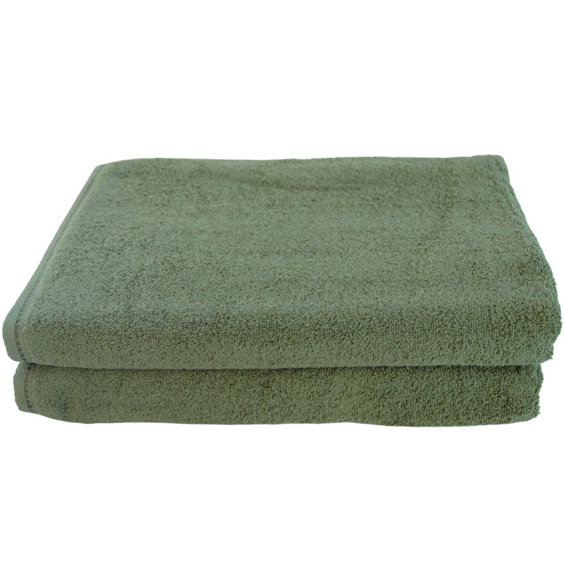 Diamond Bright - Cotton Bath Sheets, Hunter Green