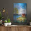 «Lake Flowers» par Sharon Mark, art mural en métal-1532916409