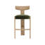 Horton Upholstered Stool with Solid Wood Frame