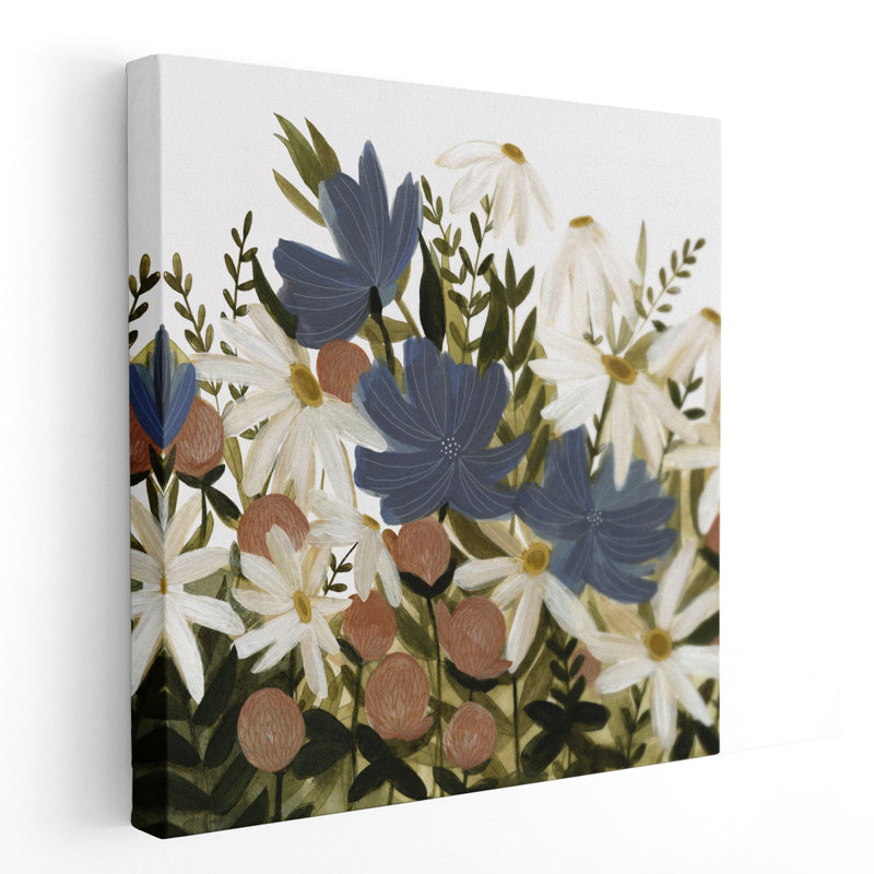 «Wildflower Garden II», reproduction d'art sur toile, H 40 po x l 40 po