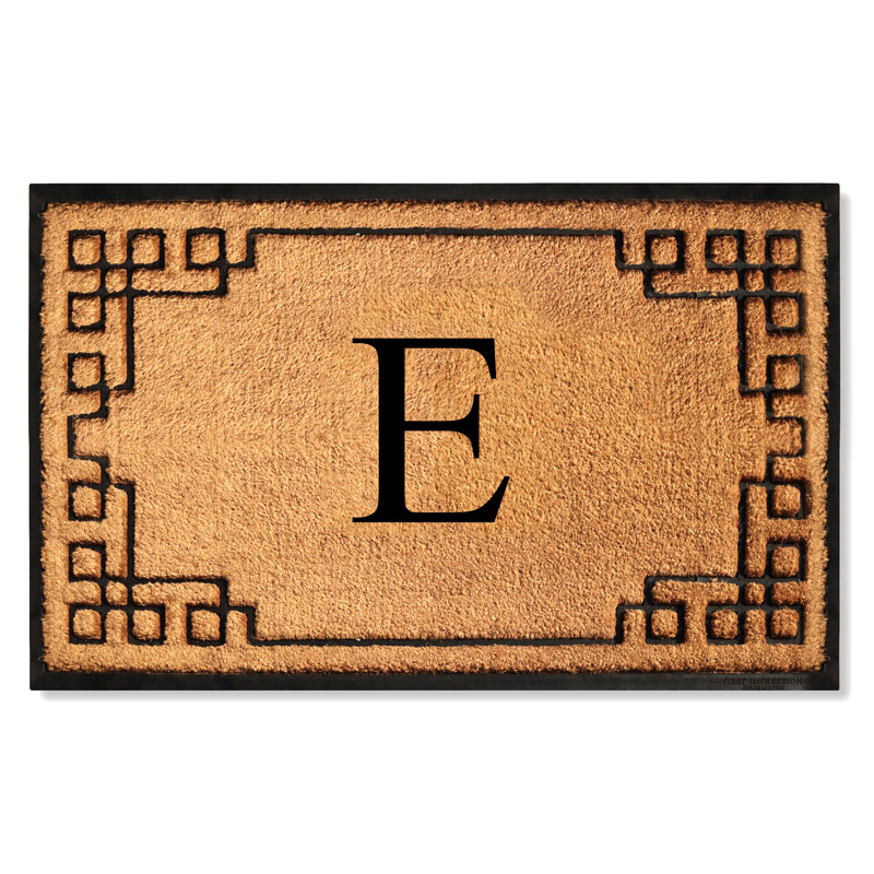 Tapis d'entrée antidérapant Monogram, L 30 po x L 48 po, E