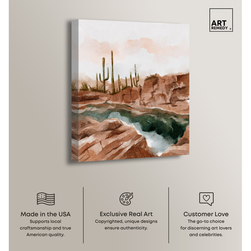 Hot Springs in June Landscape Canvas Wall Art, 36" x 45"