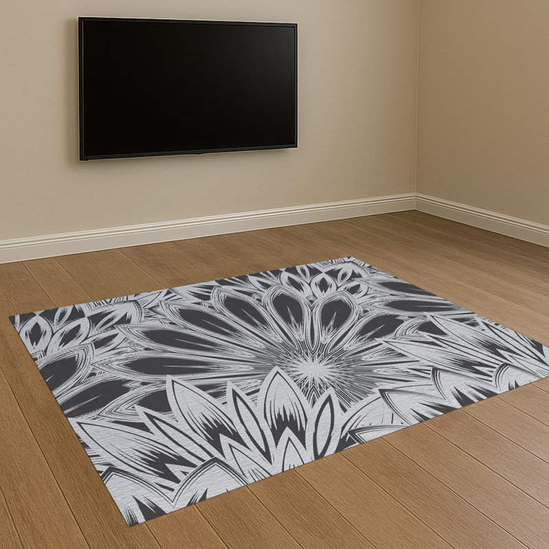 Geometric Area Rug, Rectangle 90 x 150 cm